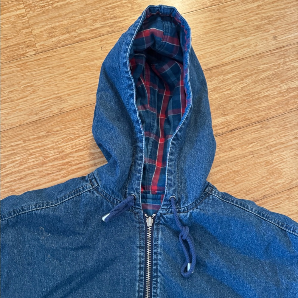 Lizwear reversible denim hooded jacket - Picture 2 of 7